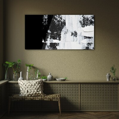 Foto glasbild Schwarz-Weiß-Kontrast
