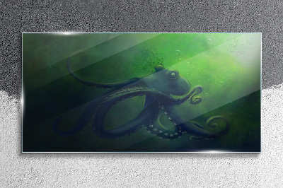 Glasbild Wasserfisch Oktopus