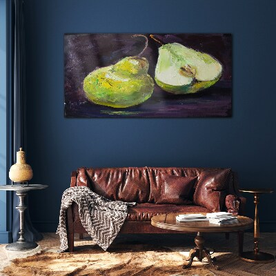 Foto auf glas Birnenfruchtmalerei