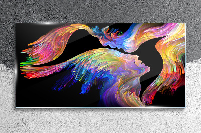 Glasbild Eine bunte Seelenmischung