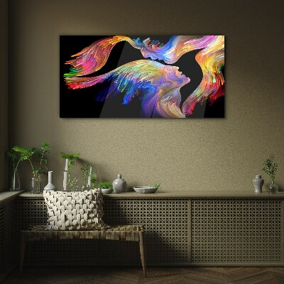 Glasbild Eine bunte Seelenmischung