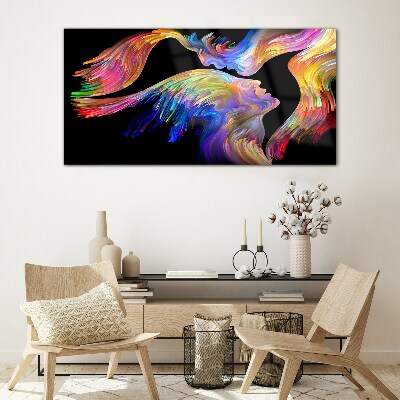 Glasbild Eine bunte Seelenmischung
