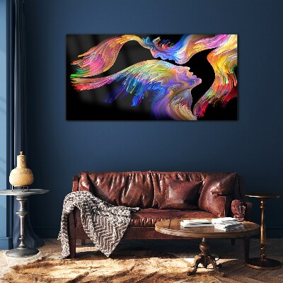 Glasbild Eine bunte Seelenmischung
