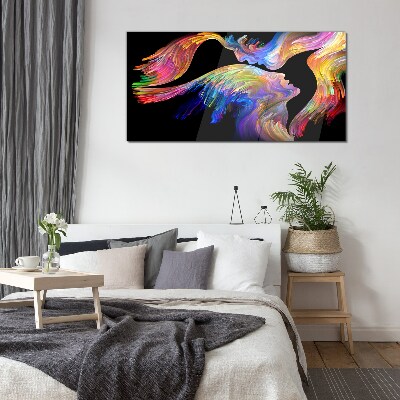 Glasbild Eine bunte Seelenmischung