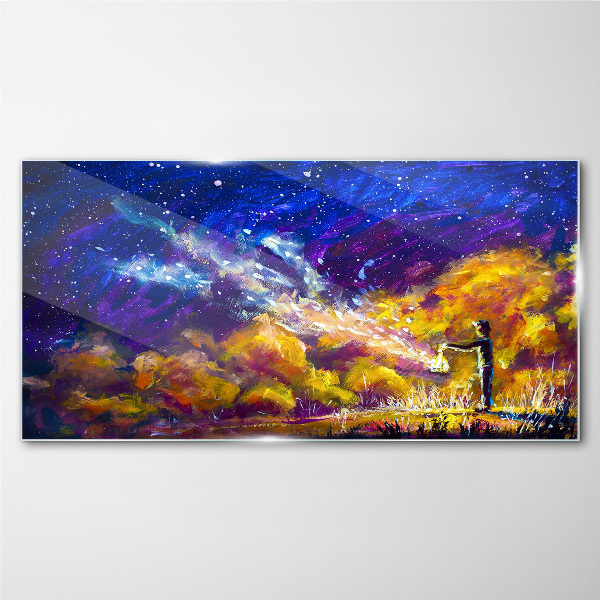 Foto auf glas Eine kosmische Vision der Kreativität