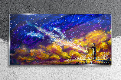 Foto auf glas Eine kosmische Vision der Kreativität