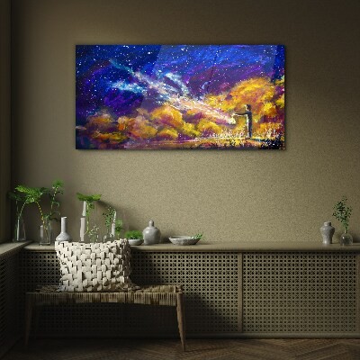 Foto auf glas Eine kosmische Vision der Kreativität