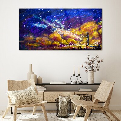 Foto auf glas Eine kosmische Vision der Kreativität