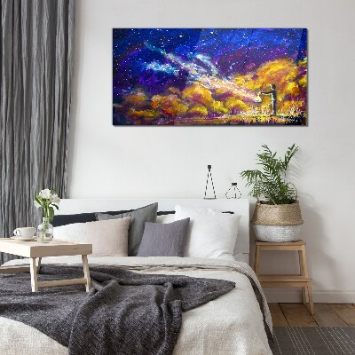 Foto auf glas Eine kosmische Vision der Kreativität