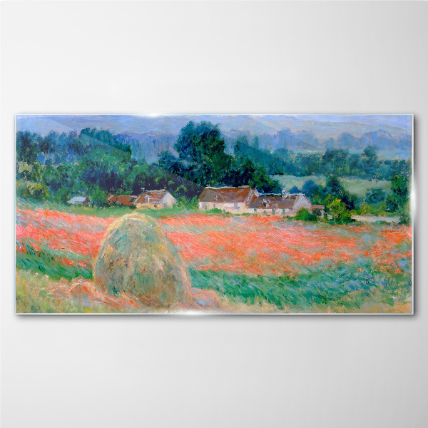 Foto auf glas Heuhaufen in Giverny Claude Monet
