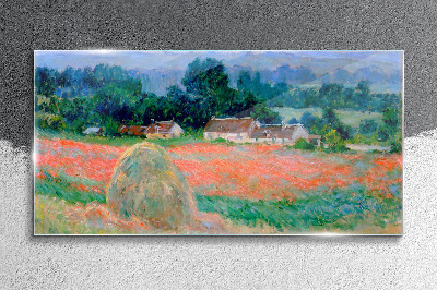 Foto auf glas Heuhaufen in Giverny Claude Monet