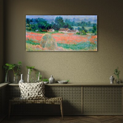 Foto auf glas Heuhaufen in Giverny Claude Monet