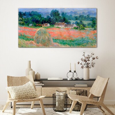 Foto auf glas Heuhaufen in Giverny Claude Monet