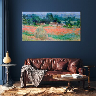 Foto auf glas Heuhaufen in Giverny Claude Monet