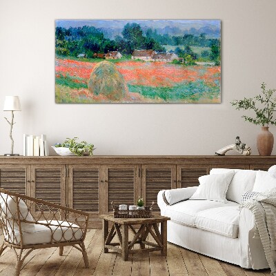 Foto auf glas Heuhaufen in Giverny Claude Monet