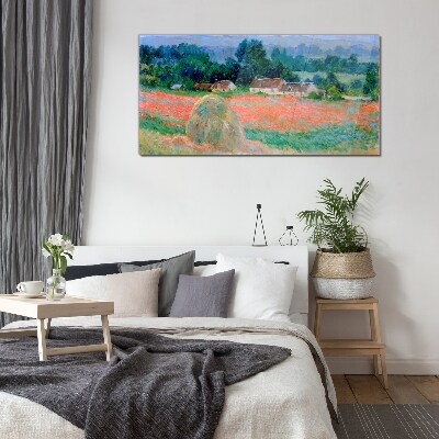 Foto auf glas Heuhaufen in Giverny Claude Monet