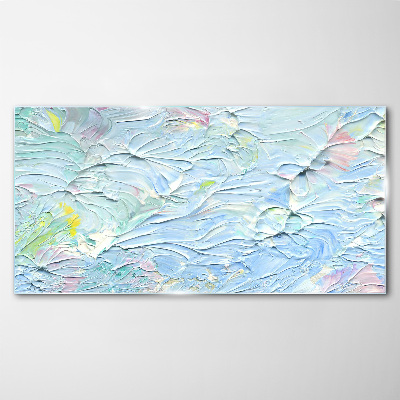 Glasbild Pastellfarbene Wellen der Emotionen