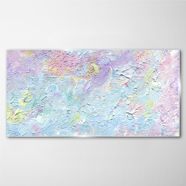 Glasbild Pastelllandschaft der Gefühle