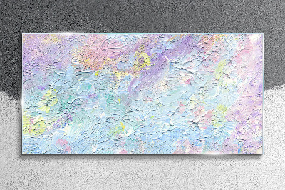 Glasbild Pastelllandschaft der Gefühle