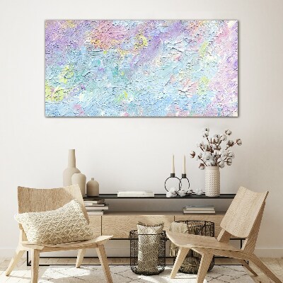 Glasbild Pastelllandschaft der Gefühle