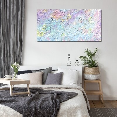 Glasbild Pastelllandschaft der Gefühle