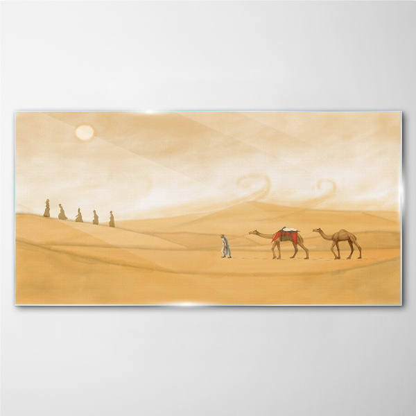 Glasbild Reise durch die Wüste