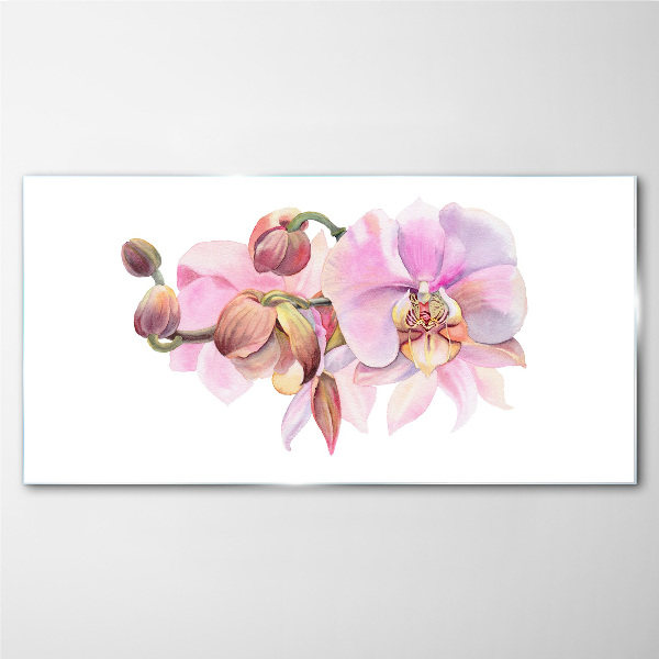 Bild auf glas Orchidee in Pastelltönen