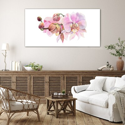 Bild auf glas Orchidee in Pastelltönen
