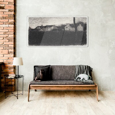 Glasbild Die Ruhe vor dem Sturm