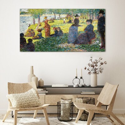 Foto glasbild La Grande Jatte Seurat