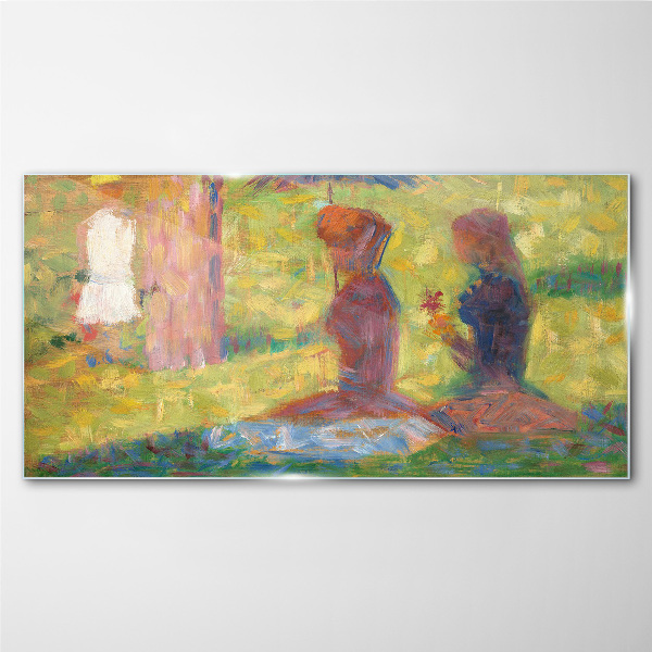 Glasbild Eingefangene Momente in Pastellfarben