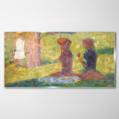Glasbild Eingefangene Momente in Pastellfarben