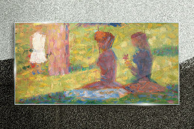 Glasbild Eingefangene Momente in Pastellfarben