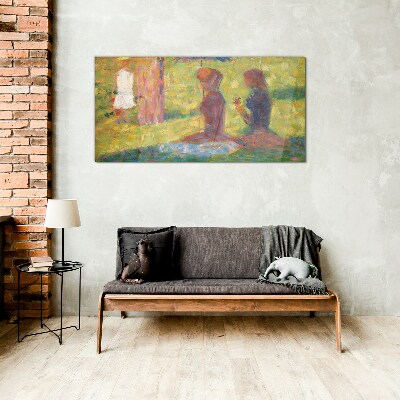 Glasbild Eingefangene Momente in Pastellfarben