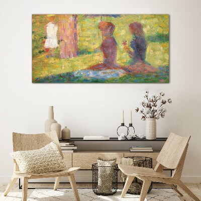 Glasbild Eingefangene Momente in Pastellfarben