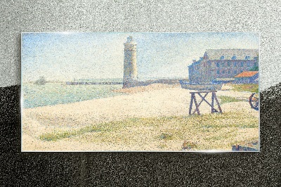 Foto auf glas Ein Leuchtturm an der Küste
