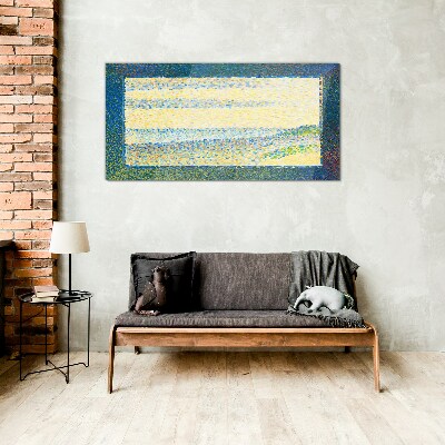 Glasbild Farbwellen im Sommerlicht