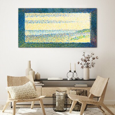 Glasbild Farbwellen im Sommerlicht