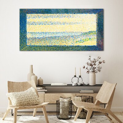 Glasbild Meereslandschaft Gravelines Seurat