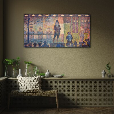 Glasbild Eine Show im Rampenlicht