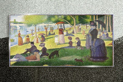 Glasbild La Grande Latte Seurat