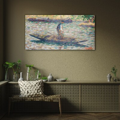 Foto auf glas Seemann auf dem Fluss