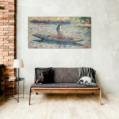 Foto auf glas Seemann auf dem Fluss