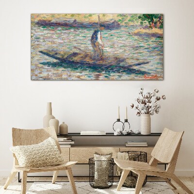 Foto auf glas Seemann auf dem Fluss