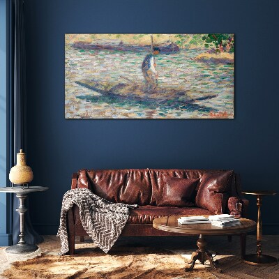 Foto auf glas Seemann auf dem Fluss