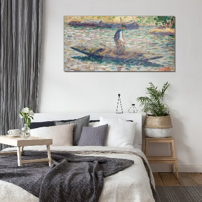 Foto auf glas Seemann auf dem Fluss
