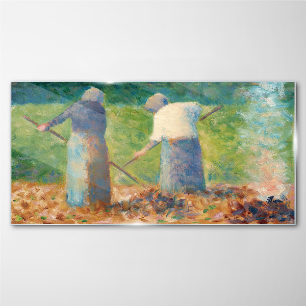 Glasbild Frauen bei der Gartenarbeit