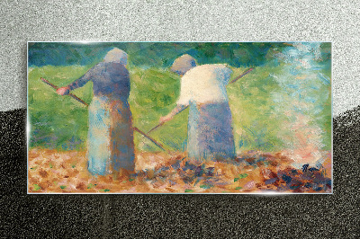 Glasbild Frauen bei der Gartenarbeit