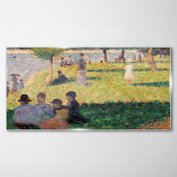 Bild auf glas Sommernachmittag am Fluss