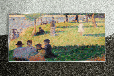 Bild auf glas Sommernachmittag am Fluss